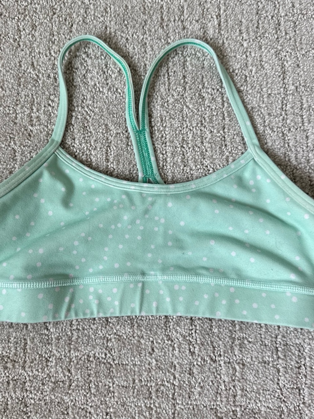 lululemon athletica Mint Green Polka Dot Sports Bra